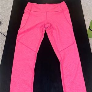 NWOT Outdoor Voices 3/4 WarmUp Leggings - Flamingo